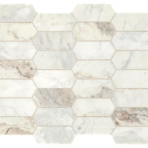 Marble Daphne White Hexagon