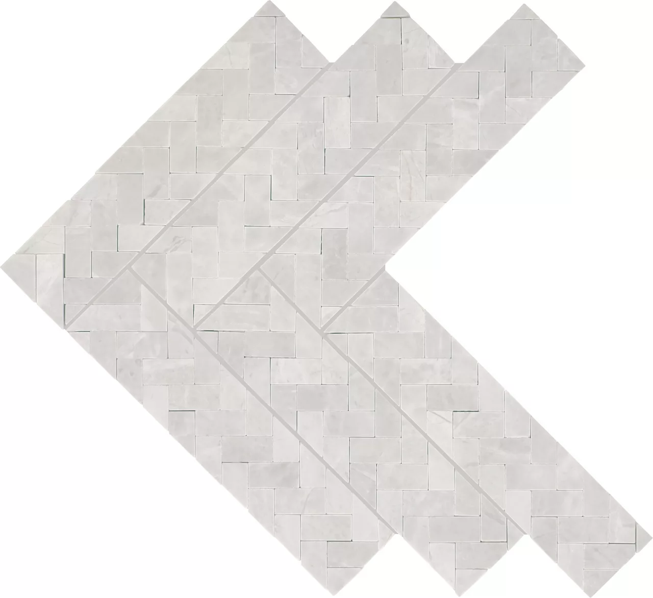 Eclessia Marble Cristallo Herringbone