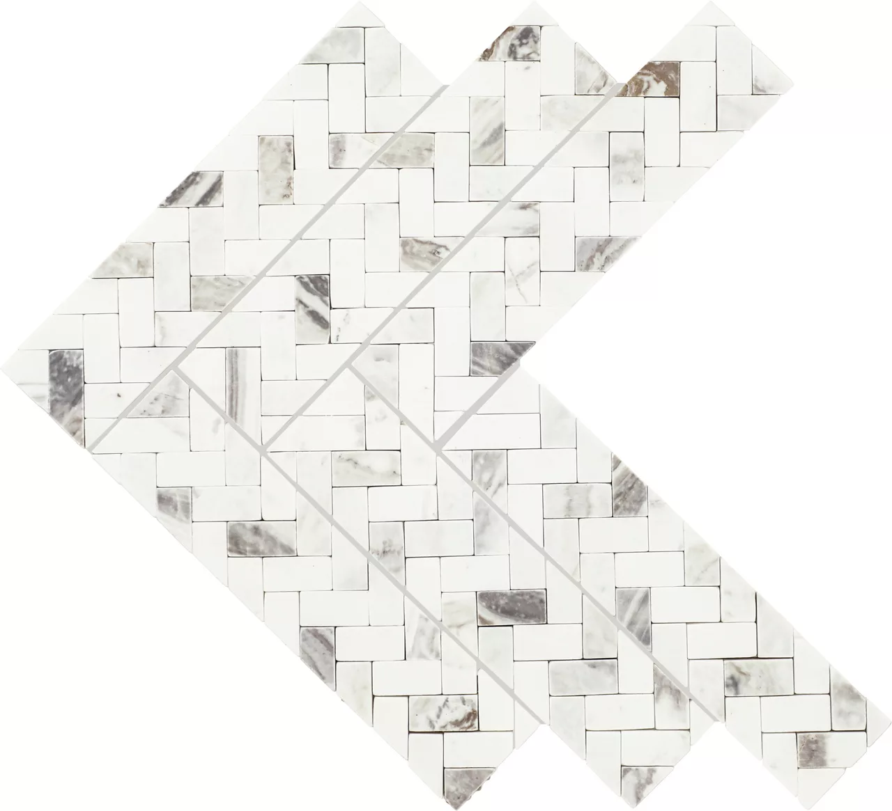 Eclessia Marble Volakas Herringbone