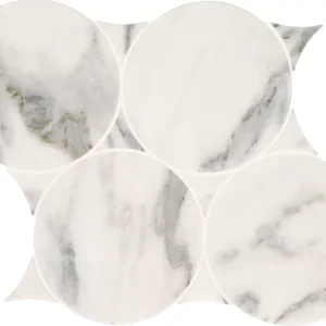 Eclessia Marble Arabescato Argento Circle