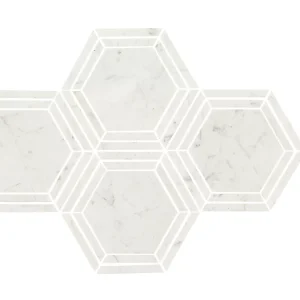 Marble Carrara White Hexagon