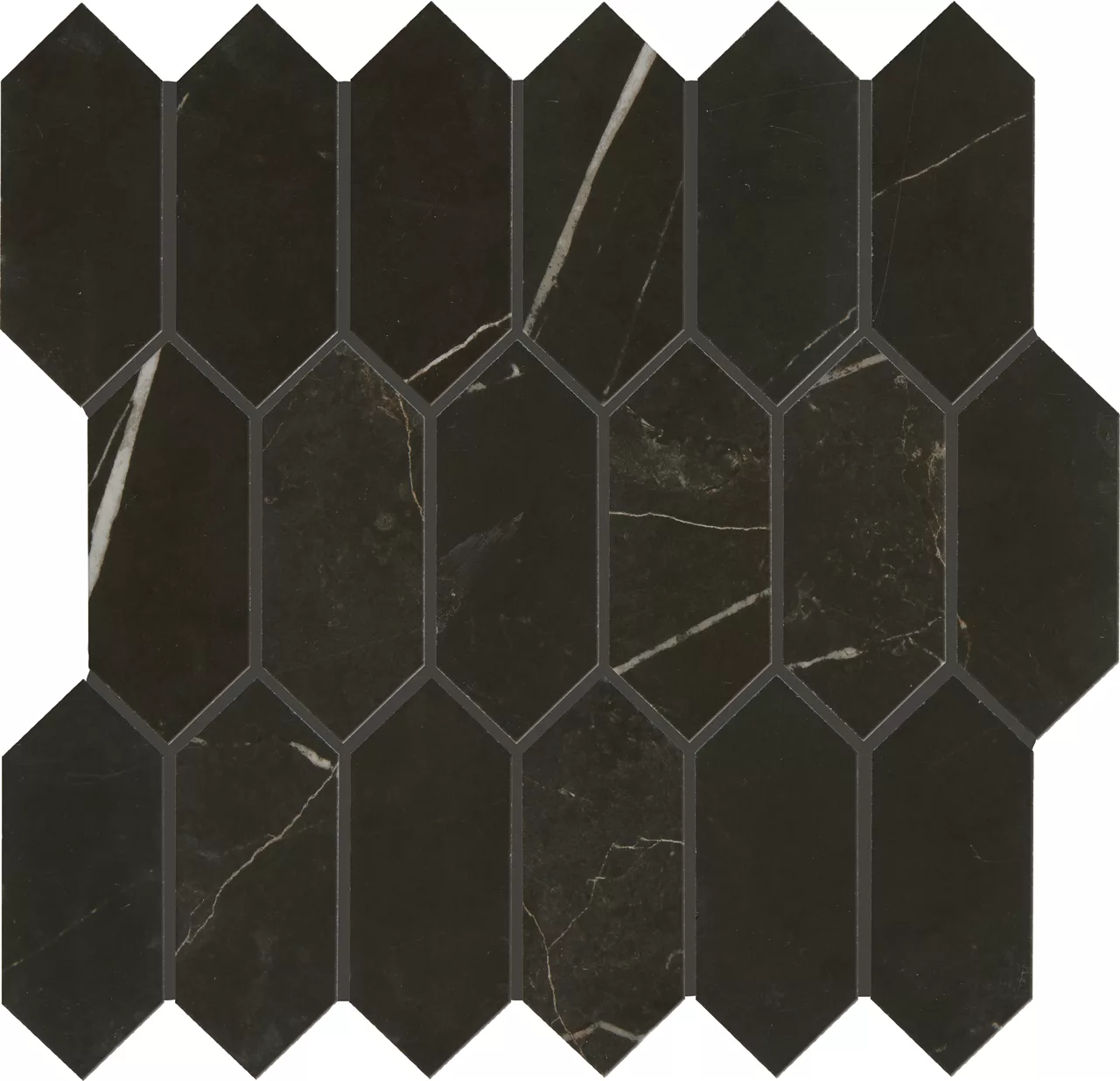 Marble Attache Nero Hexagon