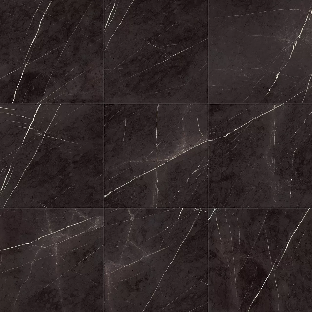 MA83SQU2424MT Marble Attache Nero 24x24 Matte