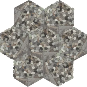 Pebble Oasis Coastal Tri-Hex Pebble