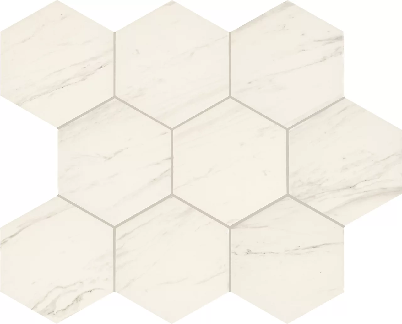 PT20HEX89KMT Perpetuo Timeless White 8"HEX Matte