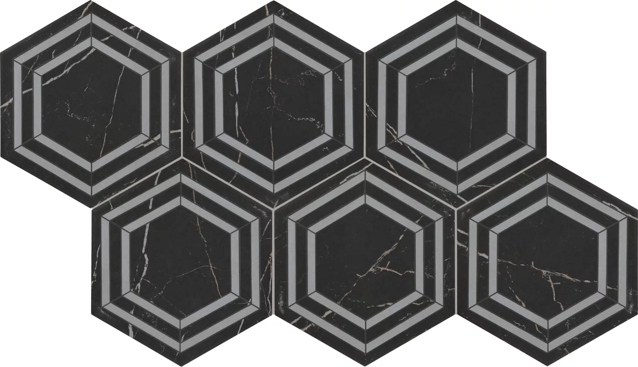 PT26HEXDECOKMT Perpetuo Tuxedo 8"HEXDECO Matte