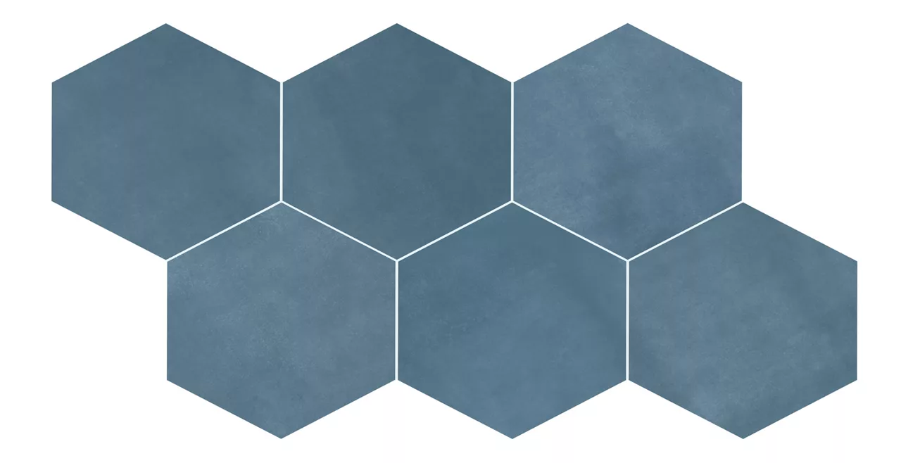 SB34HEX8KMT Scrapbook Keepsake Blue 8"HEX Matte
