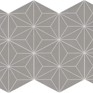 SB38HEX8KMT Scrapbook Memory Grey Asanoha 8"HEXDECO Matte
