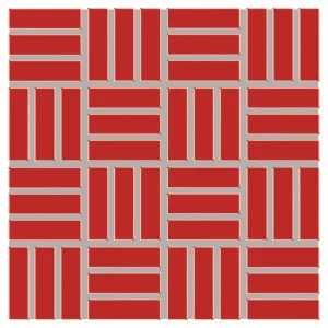 Color Wheel Mosaic Currant Lattice Weave