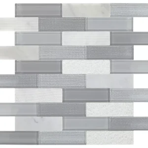 SimplyStick Mosaix Stormy Mist and glass Blend Brick