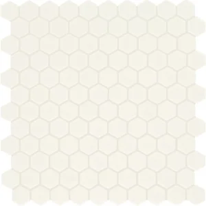 Uptown Glass Matte Alabaster Hexagon