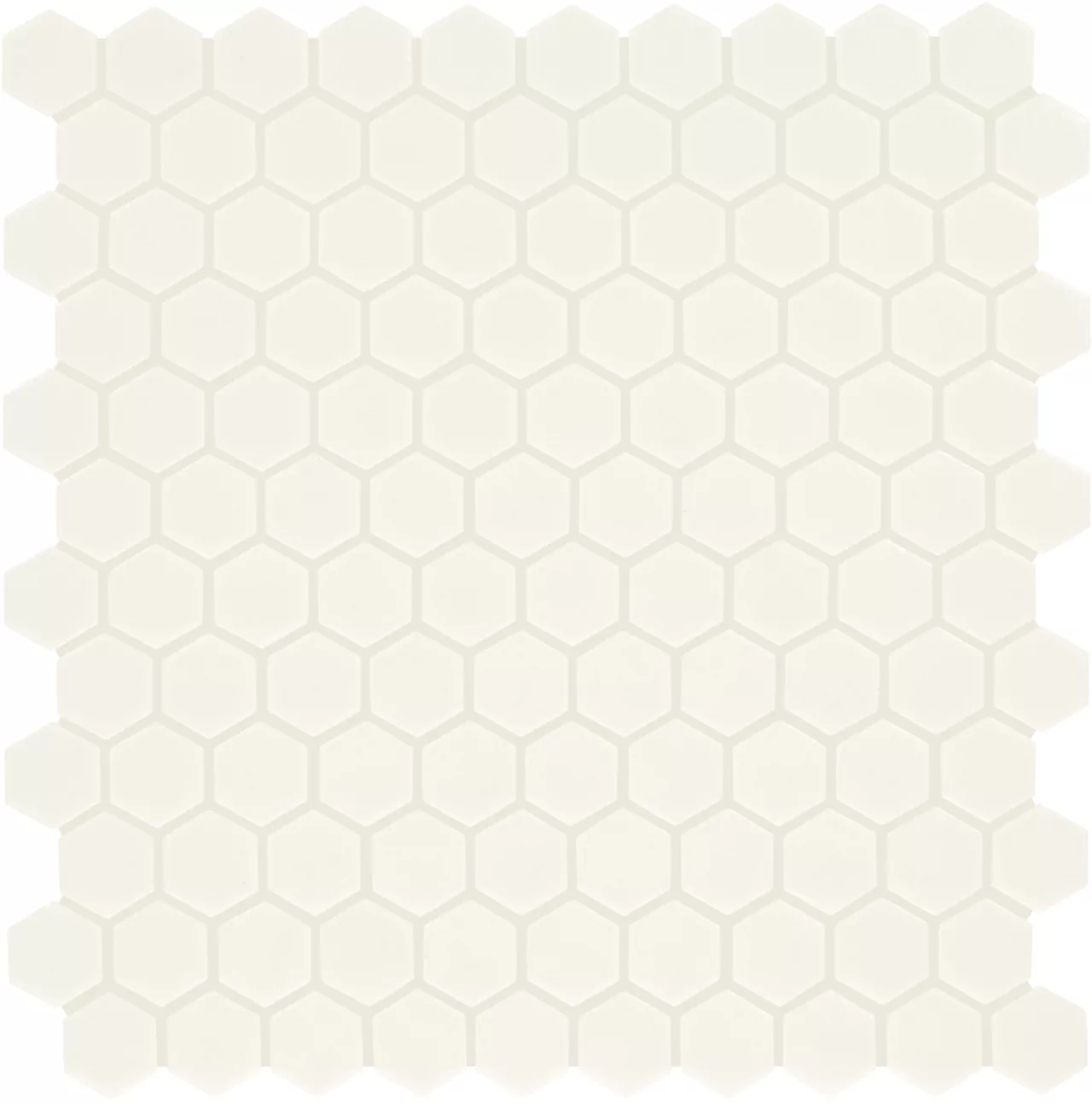 Uptown Glass Matte Alabaster Hexagon