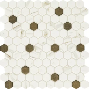Uptown Glass Posh Chiffon Hexagon