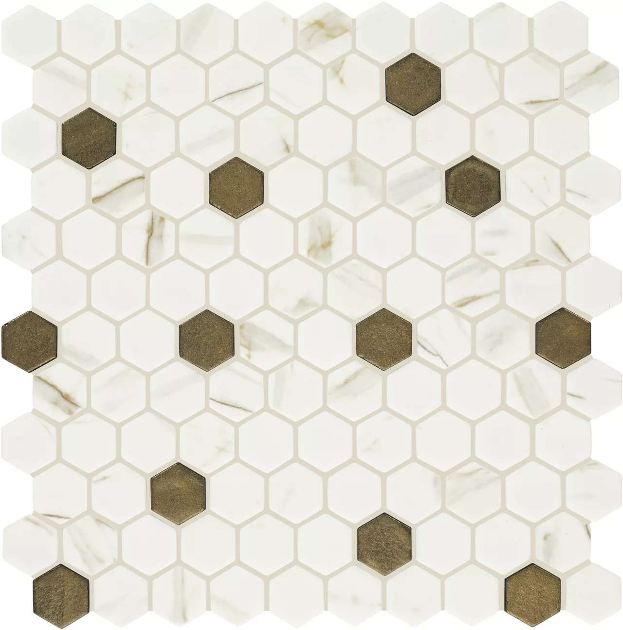 Uptown Glass Posh Chiffon Hexagon