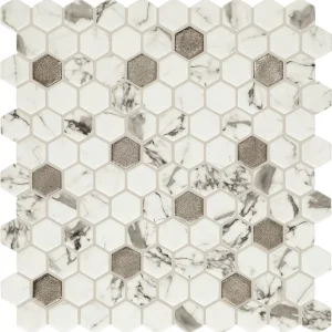 Uptown Glass Posh Bubbly Hexagon