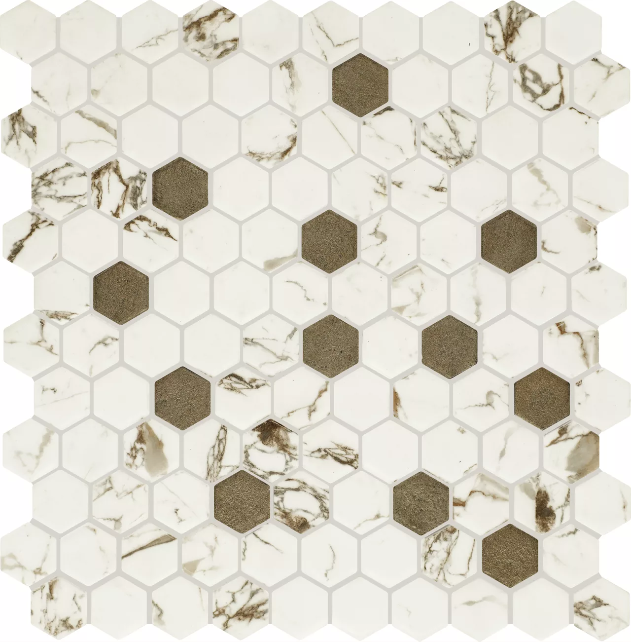 Uptown Glass Posh Bronze Hexagon