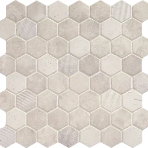 Vintage Hex Wisdom White Hexagon