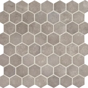 Vintage Hex Artifact Gray Hexagon