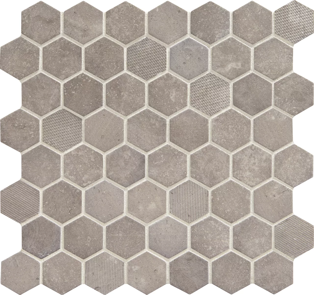 Vintage Hex Artifact Gray Hexagon