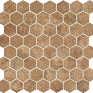 Vintage Hex Legacy Sepia Hexagon