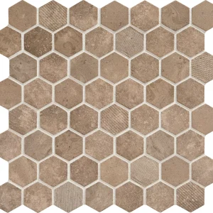 Vintage Hex Relic Umber Hexagon