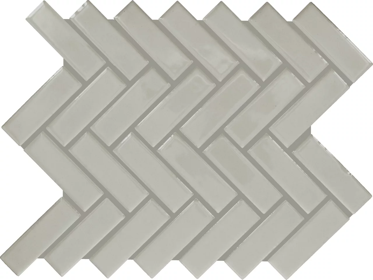 Color Wheel Mosaic Desert Gray Herringbone