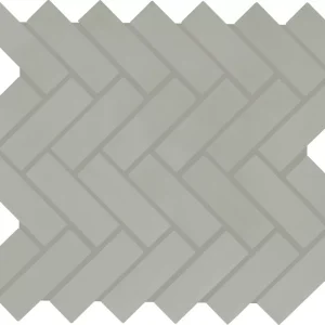 Color Wheel Mosaic Matte Desert Gray Herringbone