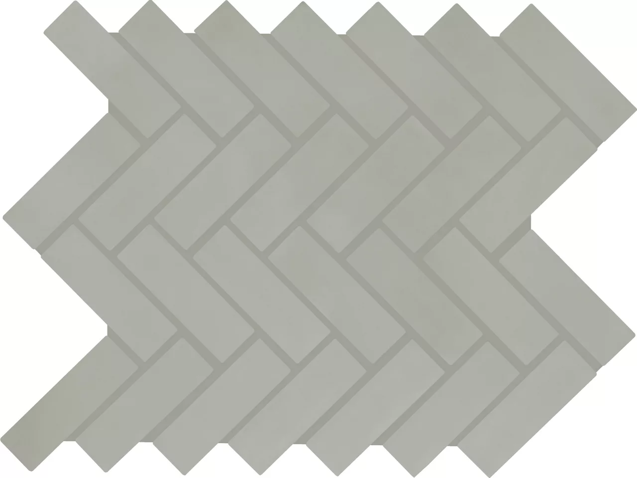 Color Wheel Mosaic Matte Desert Gray Herringbone