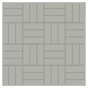 Color Wheel Mosaic Matte Desert Gray Lattice Weave
