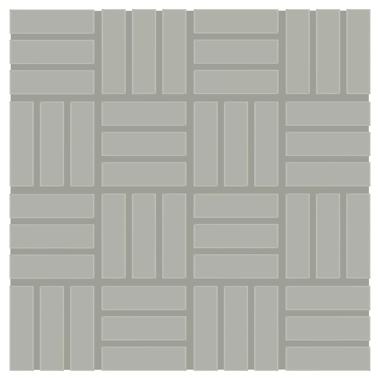 Color Wheel Mosaic Matte Desert Gray Lattice Weave