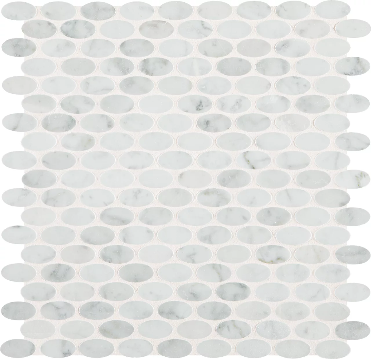 Marble Carrara White Oval