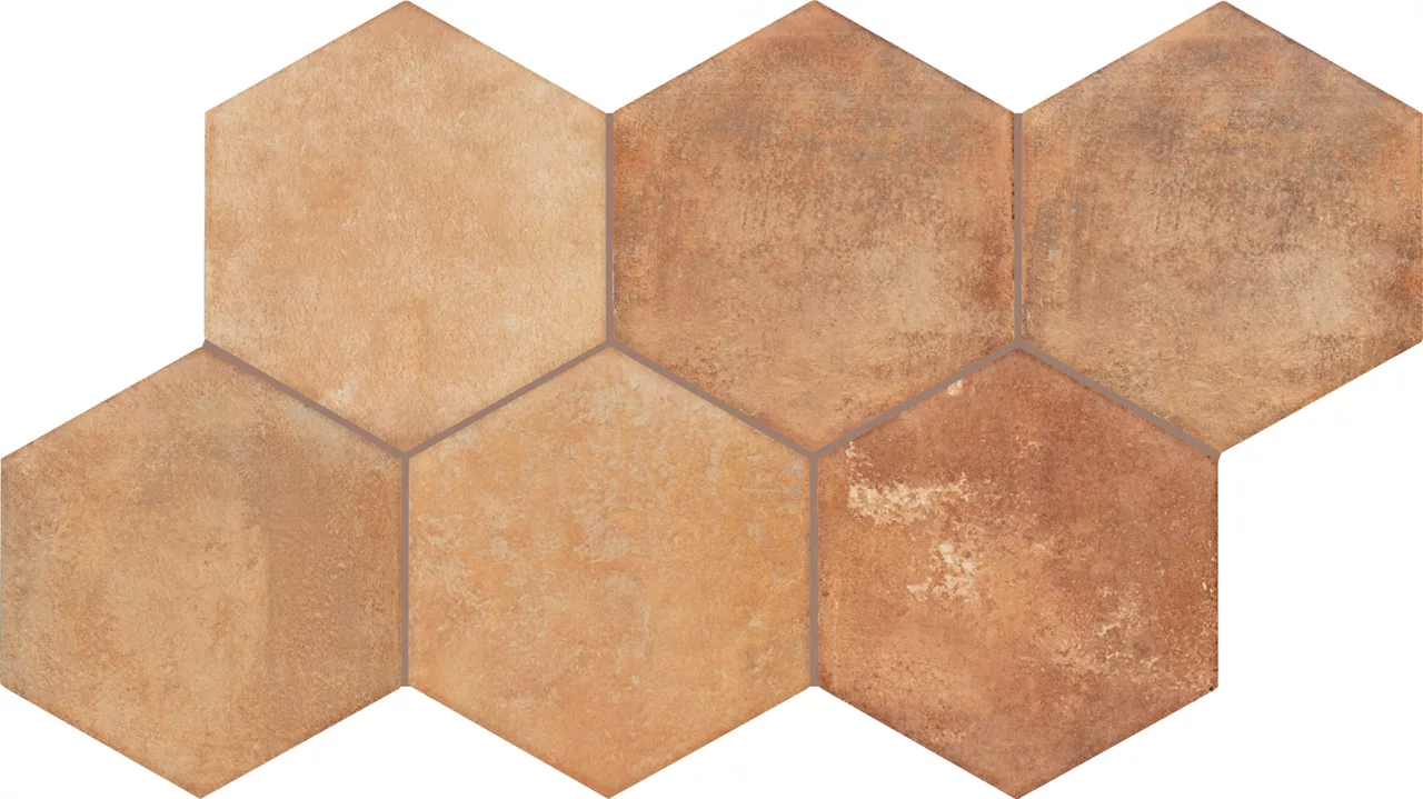 CV52HEX8KMT Cotto Revival Rust 8HEX Matte