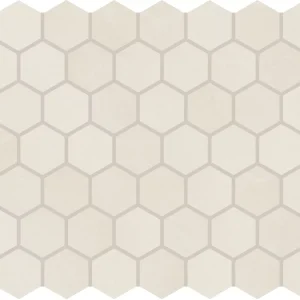 Moroccan Concrete Off White Hexagon