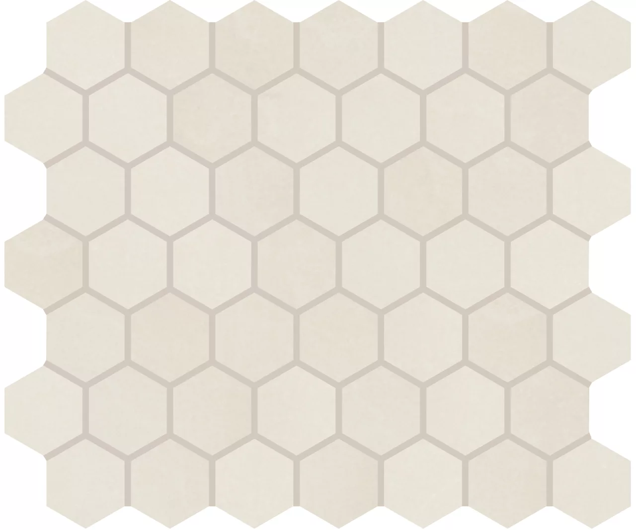 Moroccan Concrete Off White Hexagon