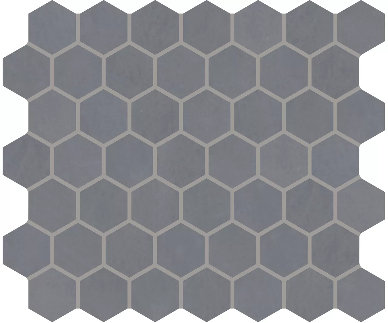 Moroccan Concrete Blue Gray Hexagon