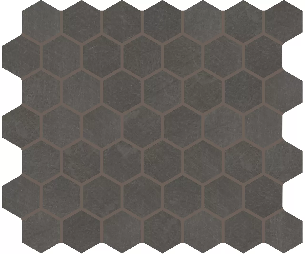 Moroccan Concrete Charcoal Hexagon