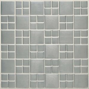 Metallica Brushed Stainless Steel Square