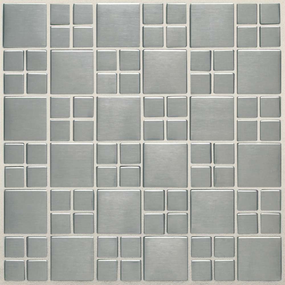 Metallica Brushed Stainless Steel Square