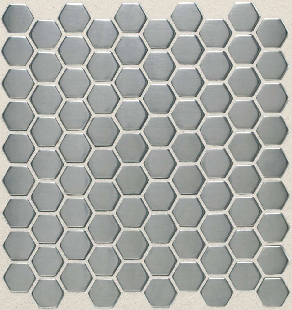 Metallica Brushed Stainless Steel Hexagon