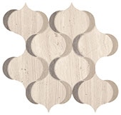 Castellina Stone Mosaics Gray And Fawn Arabesque