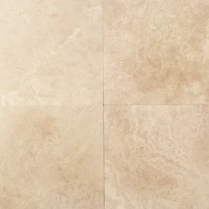 T730 Travertine Mediterranean Ivory 12X12 Honed (Discontinued)